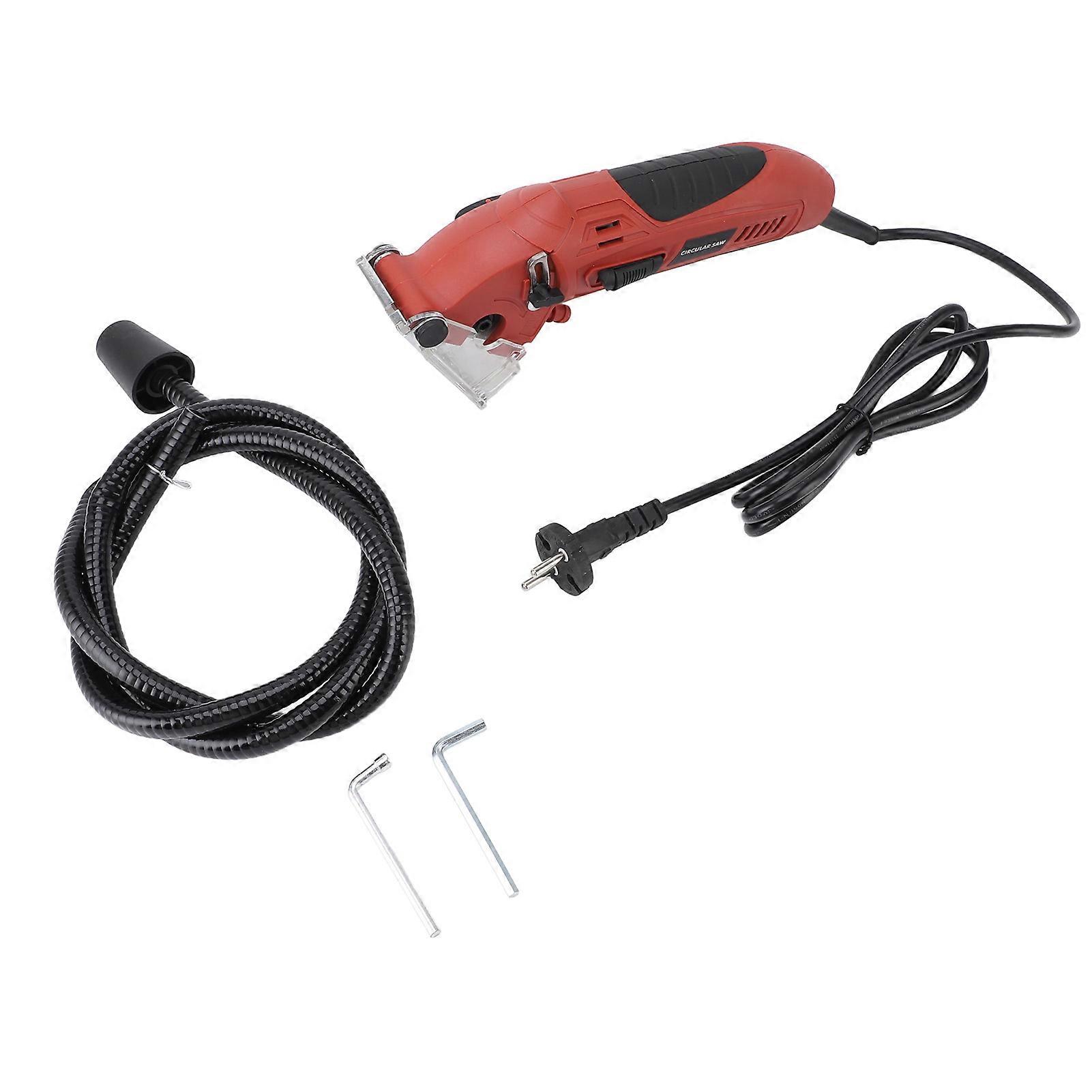 Mini scie circulaire électrique filaire multifonctionnelle 400 W 3 400 tr/min pour bois, métal, carrelage, PVC et plastique
