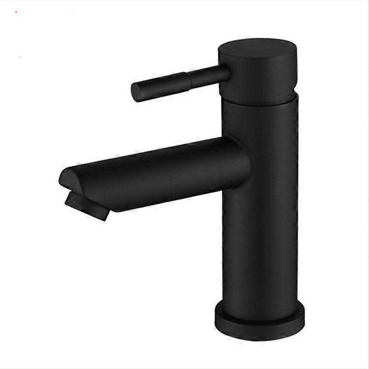Chrome Cold Water Tap with Flexible Connection, Bathroom Tap with Spout Height 90 mm For Guest WC, Bathroom