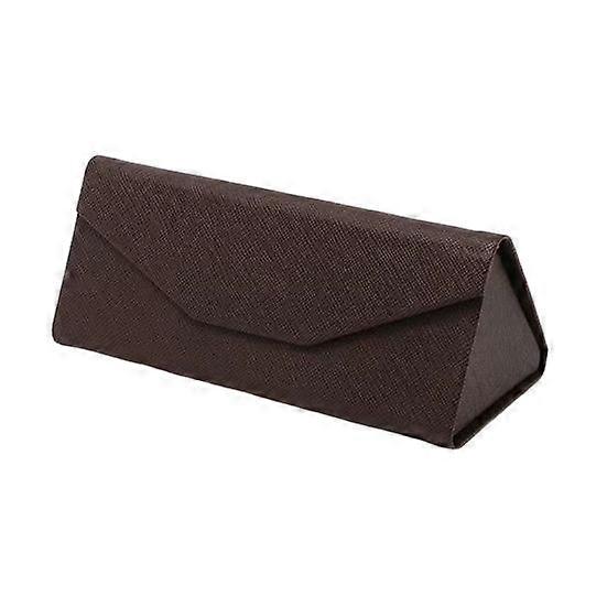 Glasses Bag Foldable Waterproof Anti-knock Strong Magnet Closure Soft Large Capacity Dustproof Triangle Glasses Storage Box Daily Supply
