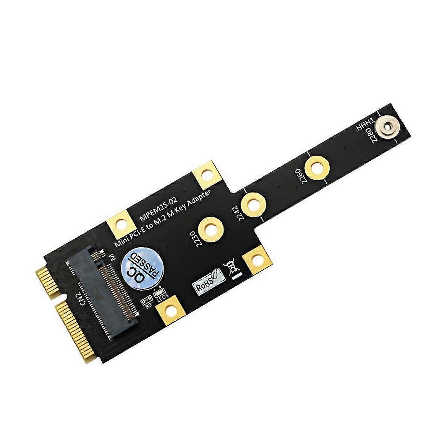 Mini PCI-E to M.2 M Key Adapter Mini PCIExpress to NVME SSD Converter Riser Board Expansion Card for