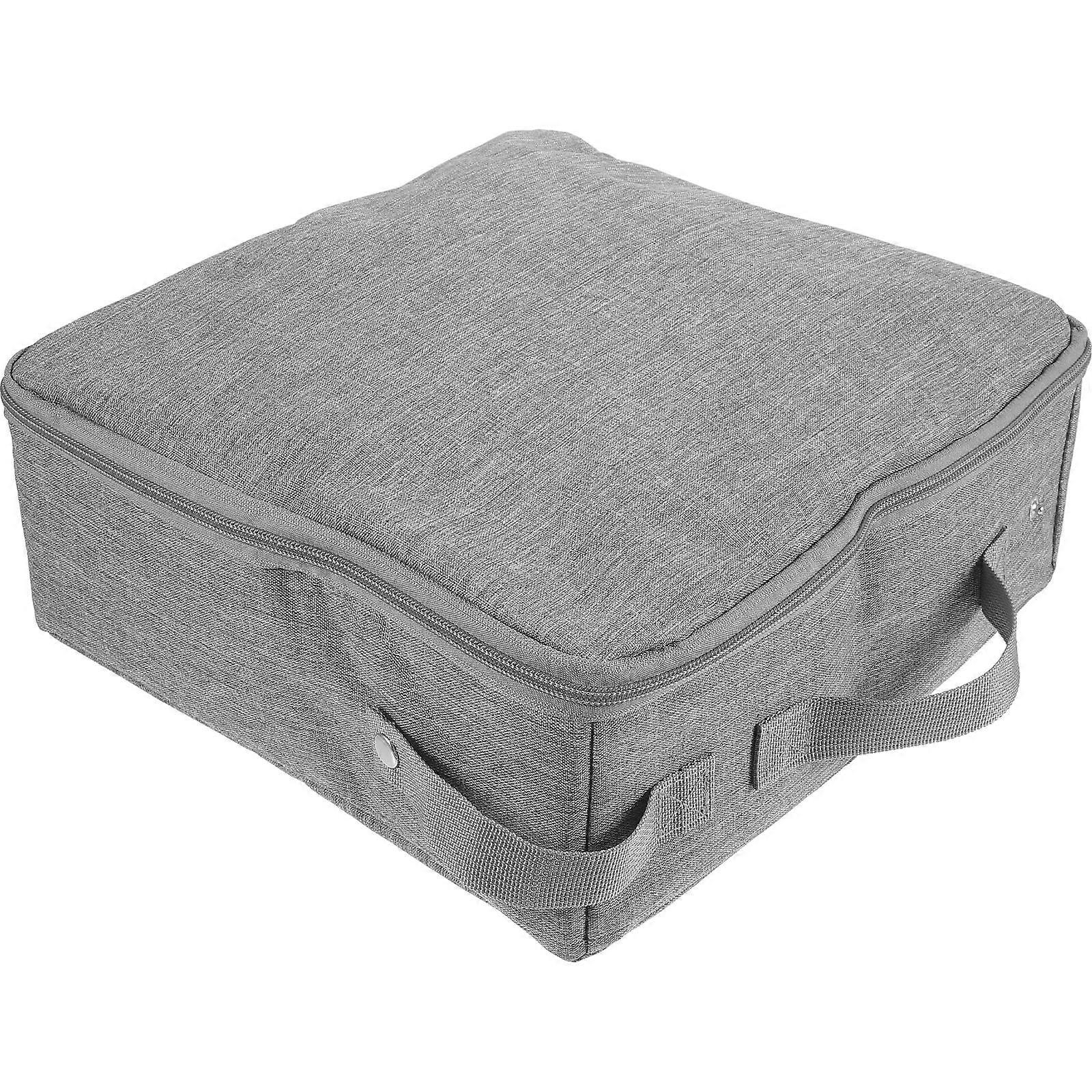 Travel Lightweight Litter Box Portable Cat Litter Box For Travel Grey 30x30cm Waterproof 1Set
