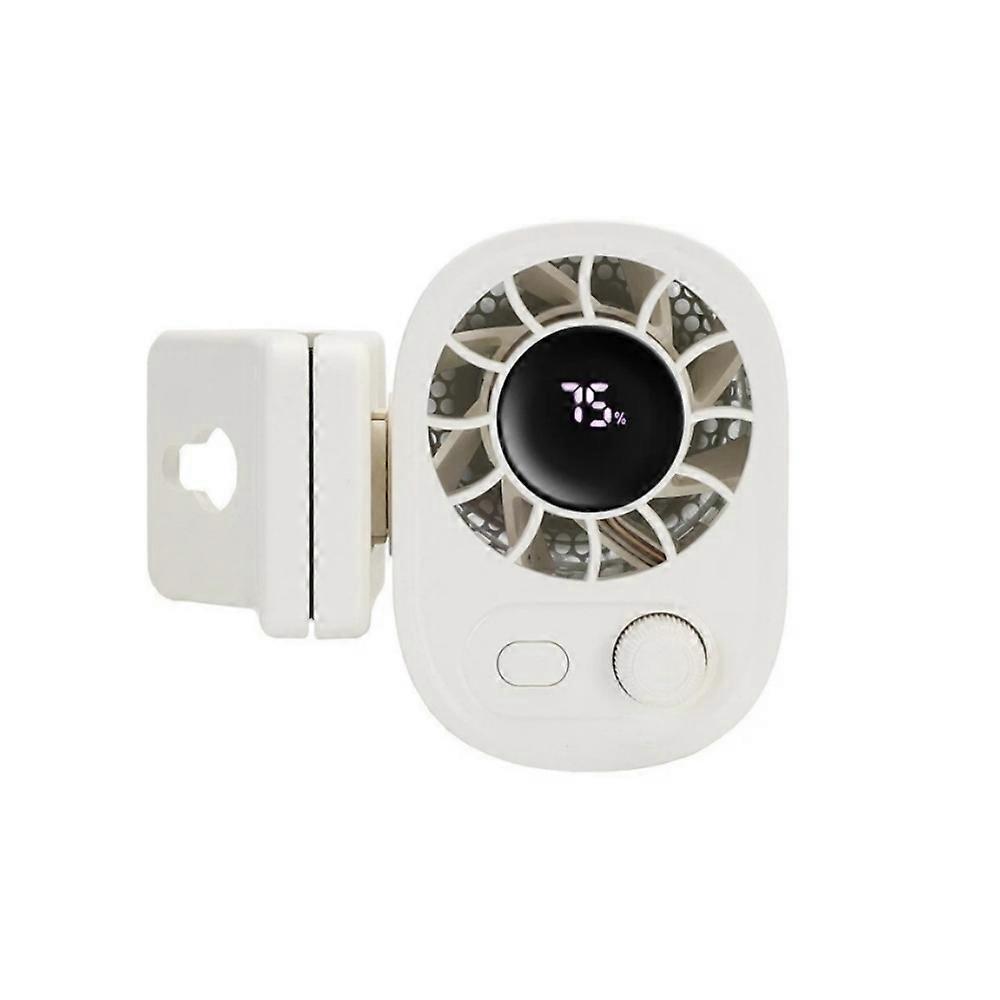 Ventilatore a clip per auto con display a LED - Rotazione a 360°, ventola a velocità regolabile