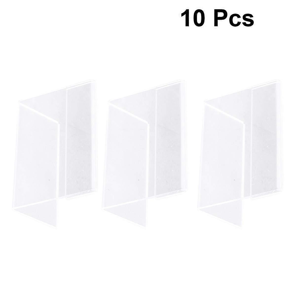 Desktop Message Holder Acrylic Display Stand Meeting Room Use 2.3cm Thickness Information Display 10Pcs