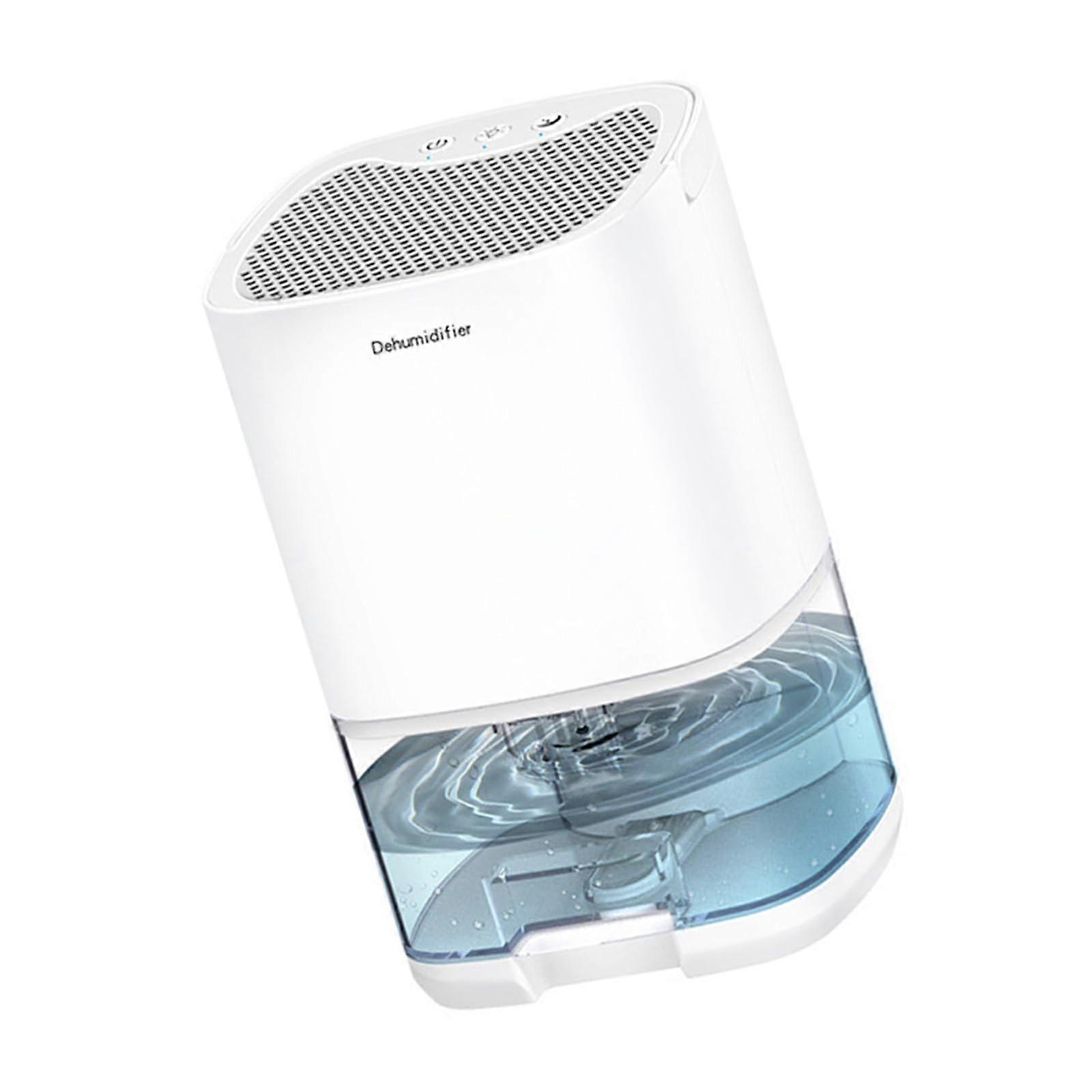 White Portable Dehumidifier, EU Plug, Compact Design That Efficiently Removes Excess Moisture
