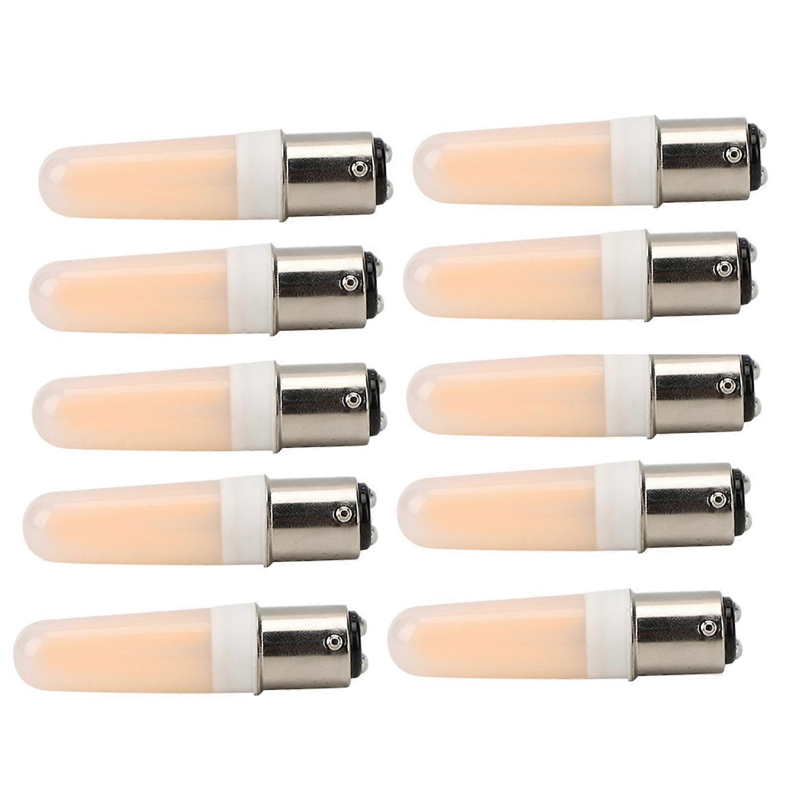 10Pcs 3W B15 Warm White Light Bulbs 6.5x2cm 110V Ceiling Lamp