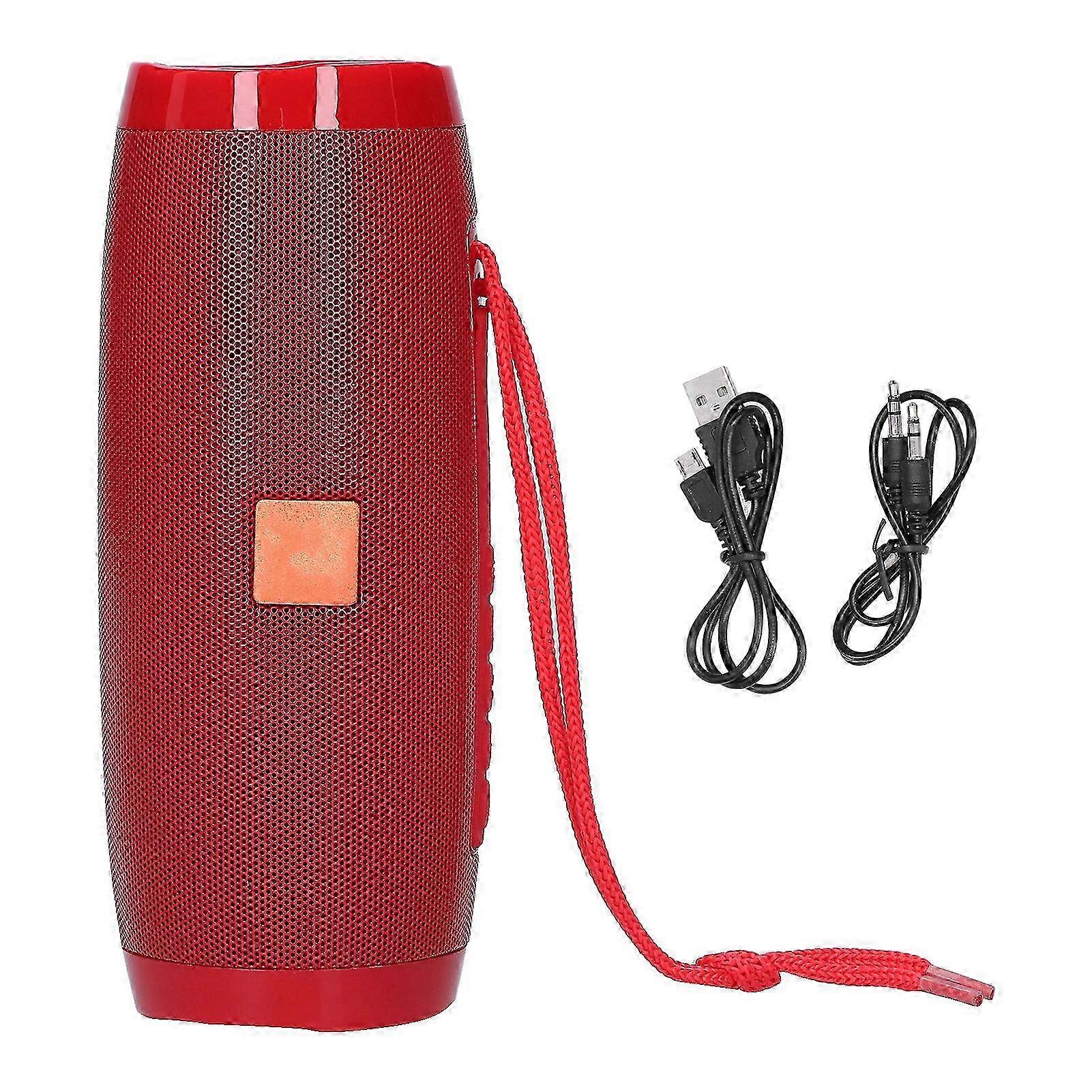 Portable LED Bluetooth Speaker with Colorful Lights for Outdoor Use and Memory Card Storage