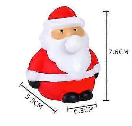 Santa Claus Bubble Squeezing Toy for Kids - Blow Bubbles Christmas Elk and Snowman