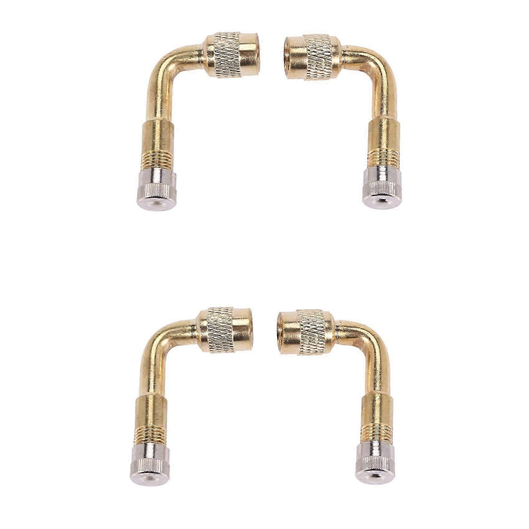 4pcs ελαστικό 90 βαθμών προσαρμοστών επέκτασης βαλβίδων επέκτασης βαλβίδων για τη μοτοσικλέτα ποδηλάτων