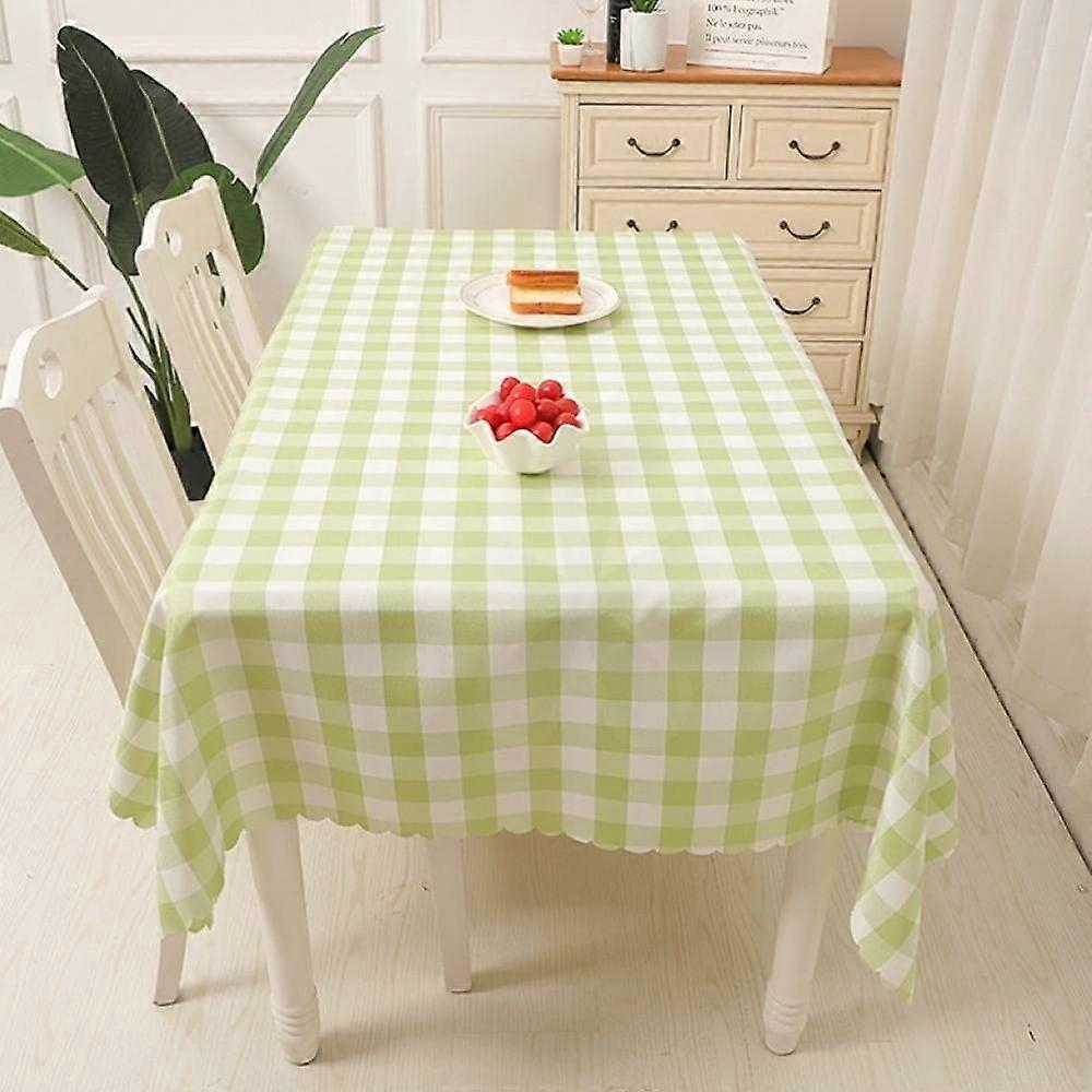 Tovaglia da giardino, tovaglia cerata, resistente all'usura, resistente al calore, quadrata, idrorepellente, lavabile, verde, 180 x 180 cm