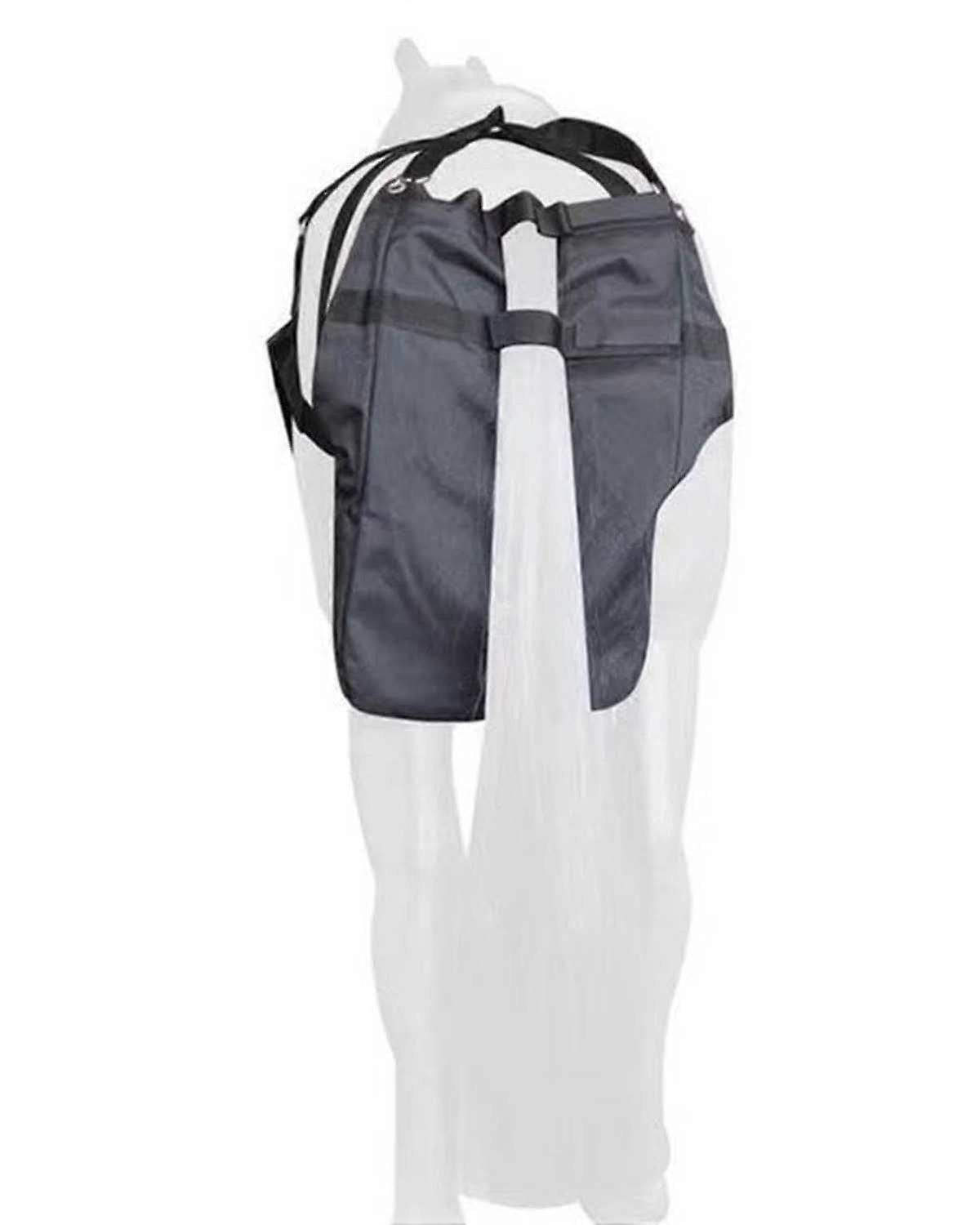 Horse Manure Bag For Travel And Parades, Size L Black Storage Bag For All Size Horses, Keeps Waste Contained On The Go