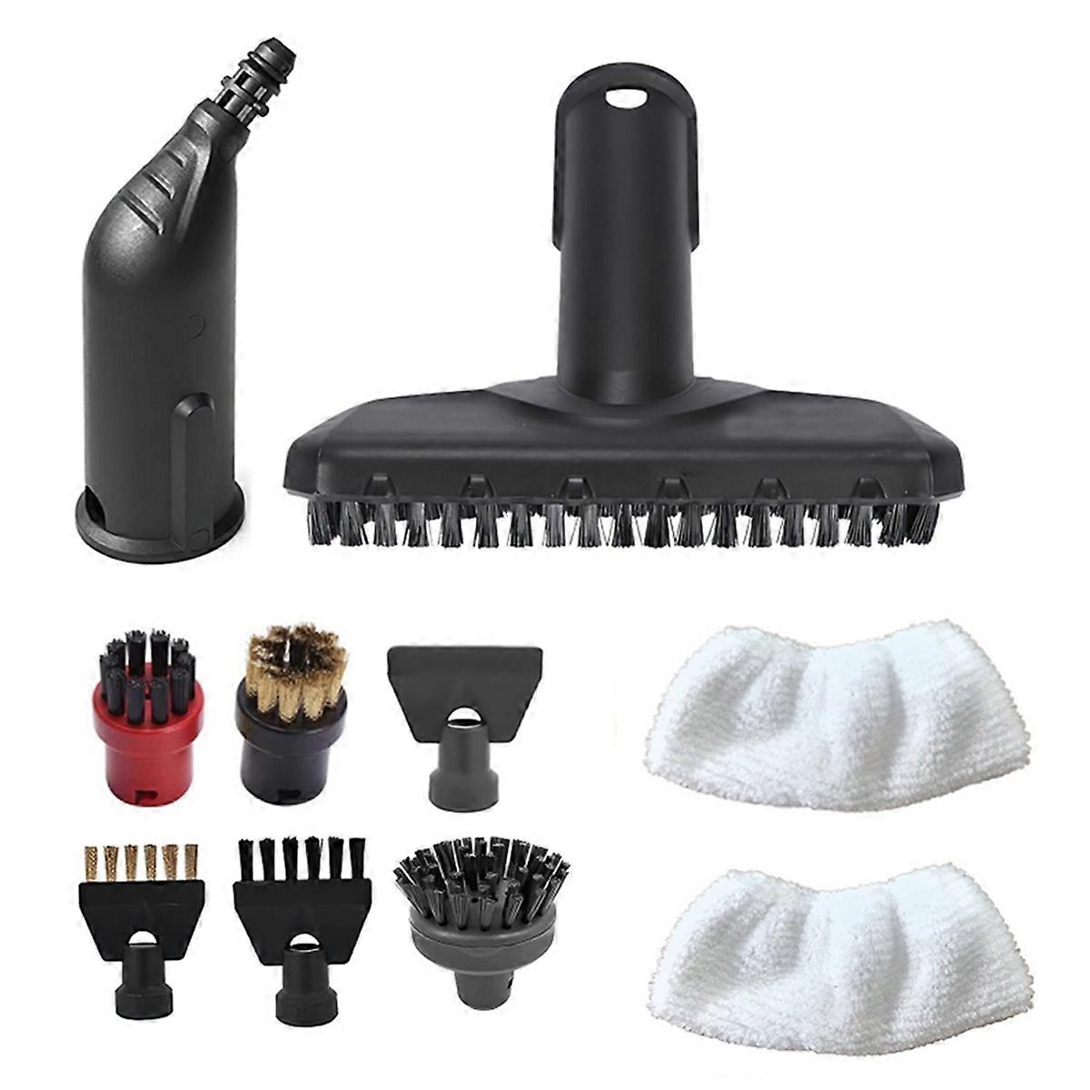 10PCS for Steam Cleaners SC1, SC2, SC3, SC4, SC5 Spare Parts - Includes Nozzles Brushes and Cloths