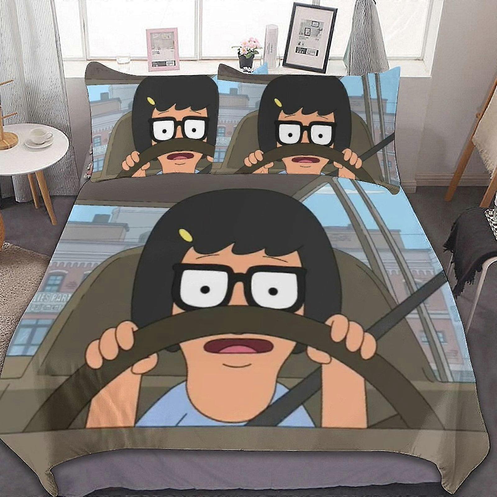 Breathable Duvet Cover and 2 Pillow Shams Soft All Seasons Bedding Set for a Popular Animated Series