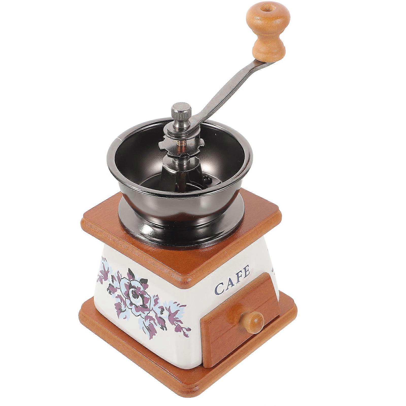 Manual Coffee Grinder Multi Color Ceramic Iron for Kitchen Use Compact Design 1pc