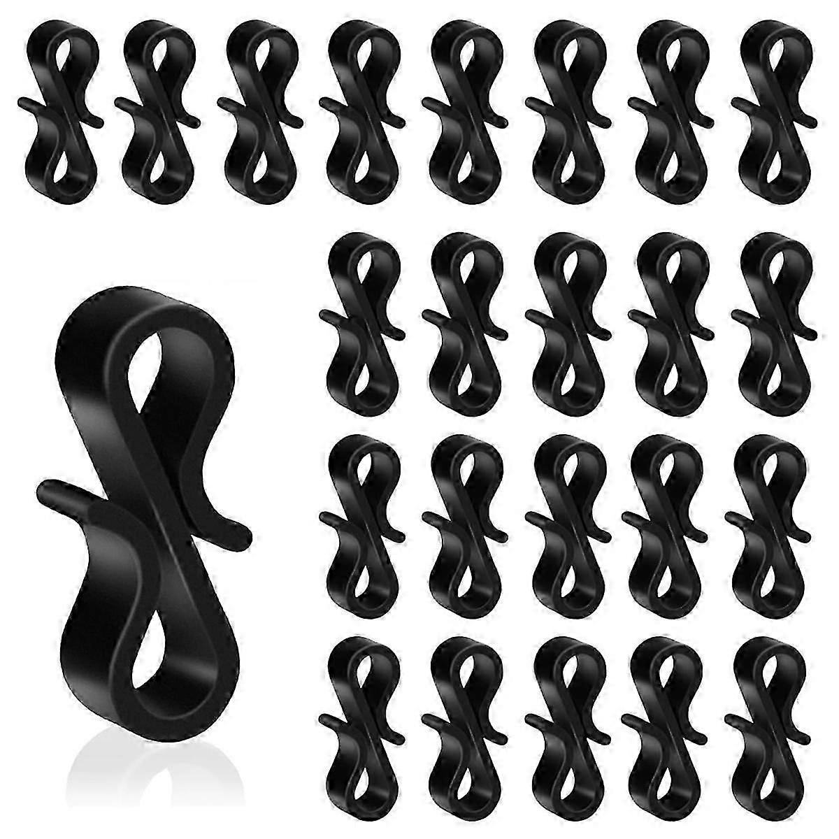 120pcs Outdoor Gutter Hooks,Reusable S Hooks,compatible with Hanging Christmas Lights,Icicle Fairy Lights,Chris