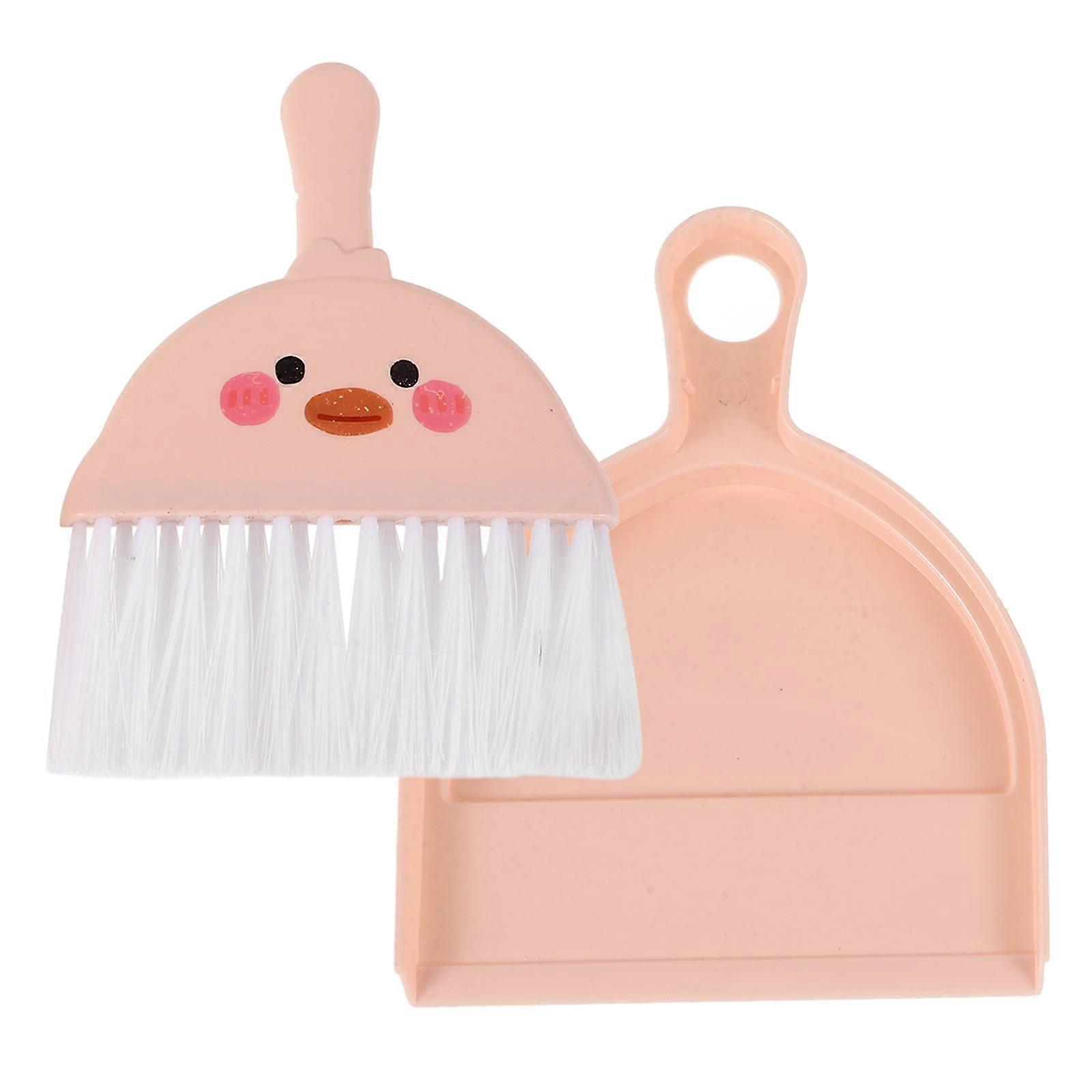 Table Broom And Dustpan Set Pink 19.50X14.70X2.50CM Cleaning Tool 1Set