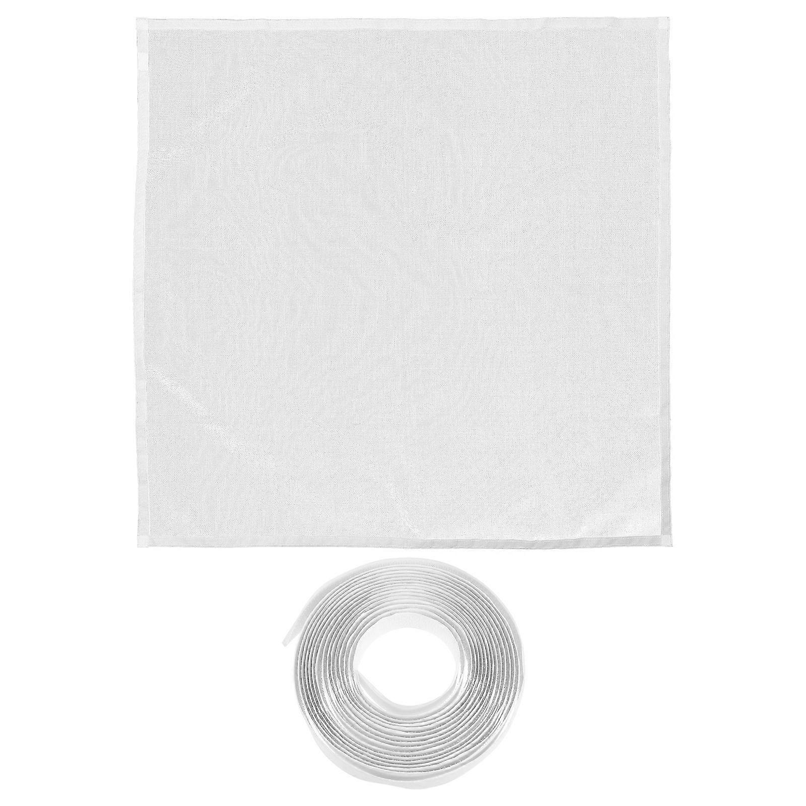 Self Adhesive Window Screen Practical Mesh Insect Proof For Home Office Kitchens Bedrooms Parlor 100X100CM White 1Pcs