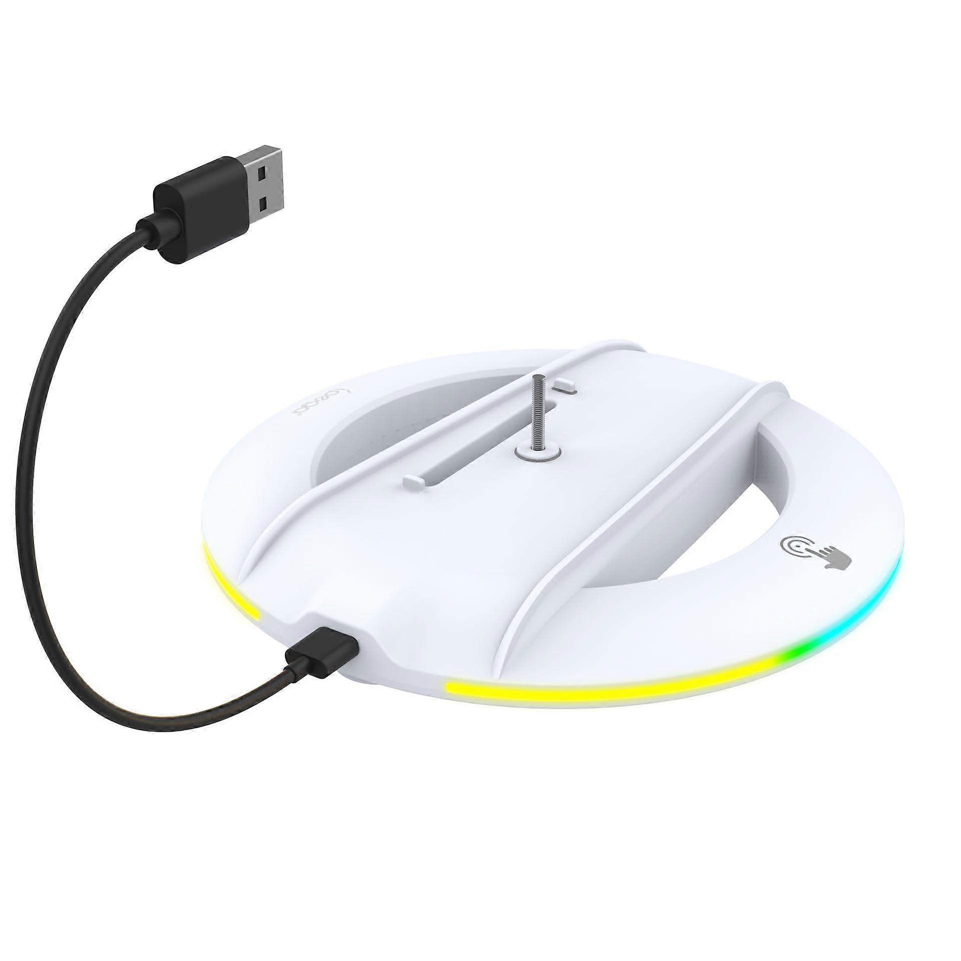 PS5 Slim Stand with RGB Cooling Station, Vertical Design, Compatible with PS5 Slim Disc and Digital Editions