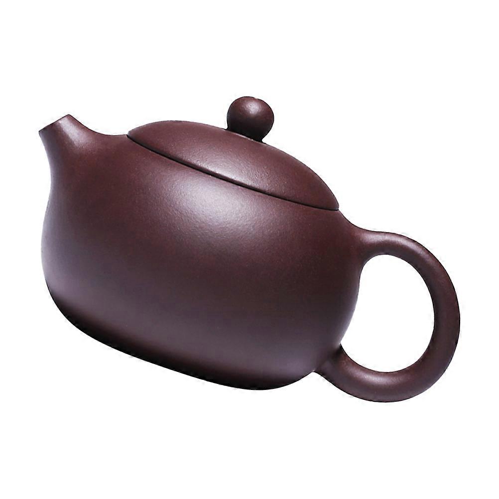 Asian Tea Kettle Xishi Teapot Home Use Elegant Tea Kettle Purple Sand Traditional Chinese Style Heat Resistant Handle 1Pcs