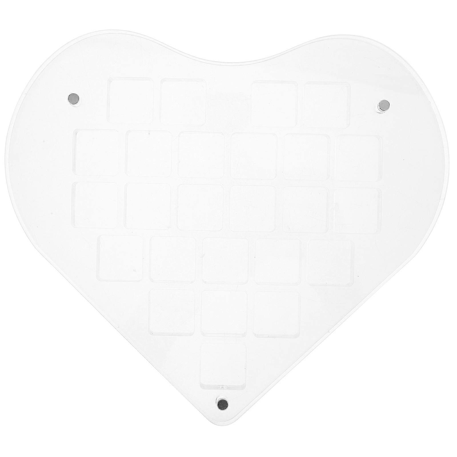 Seashell Display Case Heart Shaped Acrylic Box For Trinket Storage present Giving Transparent Visibility 1Set