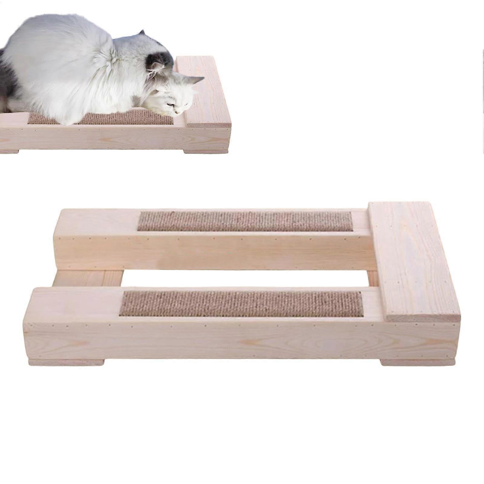 Cat breeding stool, cat breeding stool, female breeding stool made of kitten wood with short legs, entertainment while scratching, pet toy