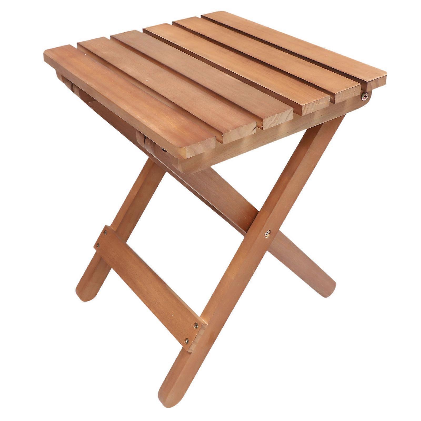 Portable Wooden Folding Stool – Lightweight, Non Slip, Space Saving Design for Home Use, Simple and Stylish Furniture for Easy Storage and Movement