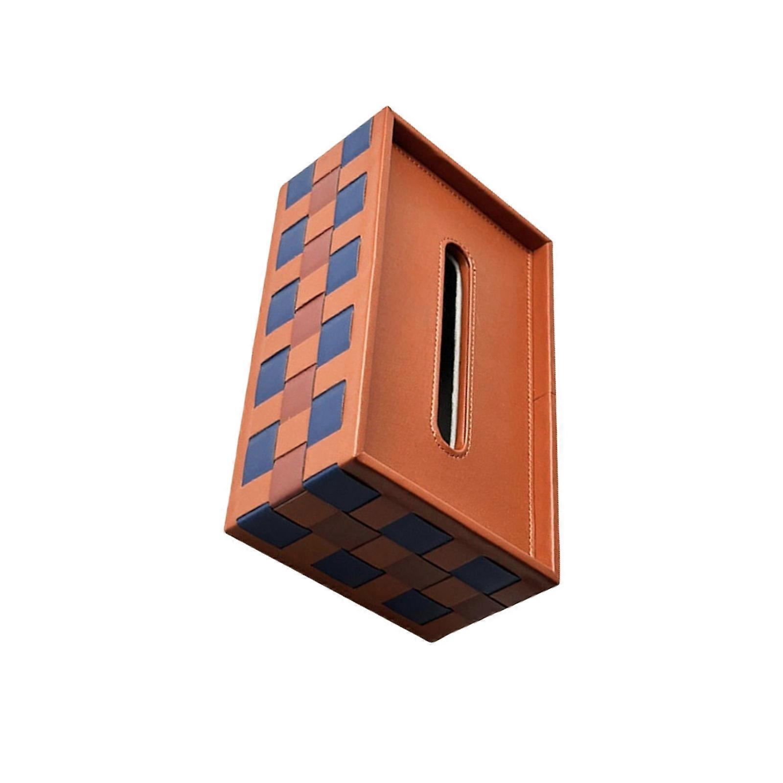 Artisanal Checkerboard Storage Solution With Soft Gray Felt Base Ideal For Living Room Or Dining Table Multicolor