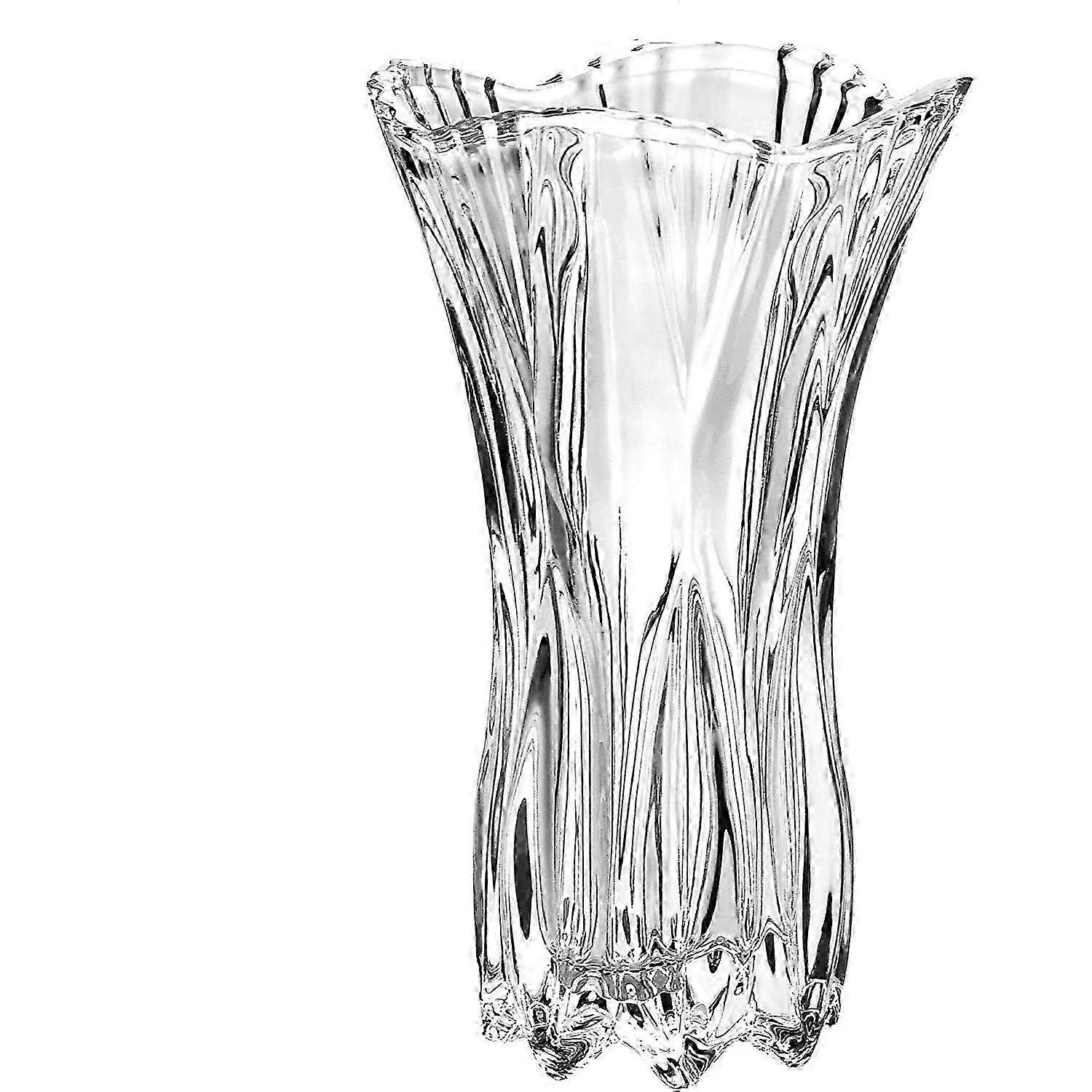 Large Crystal Glass Flower Vase For Home Decor, Wedding