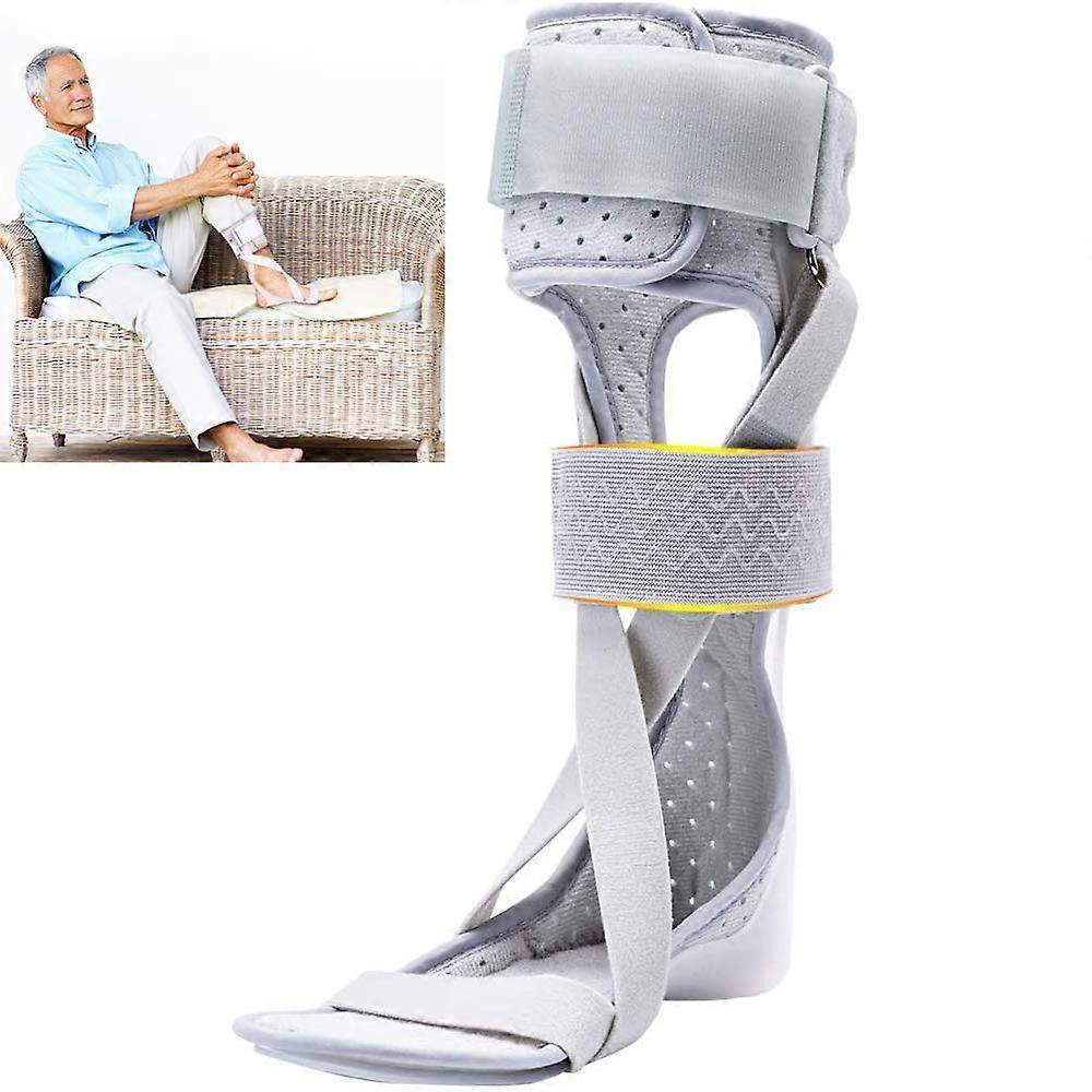 Ankle Brace AFO Foot Drop Orthosis Splint for Plantar Fasciitis & Achilles Tendonitis, Left, Adjustable Size, Breathable Material