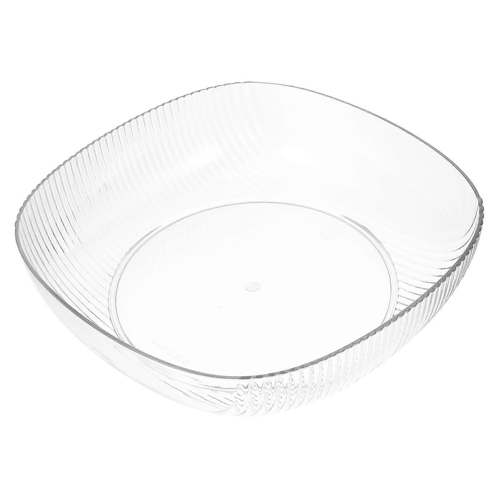 Bol de fruits transparent élégant bol à collation multifonction pour un usage domestique et un design chic 8,5 pouces