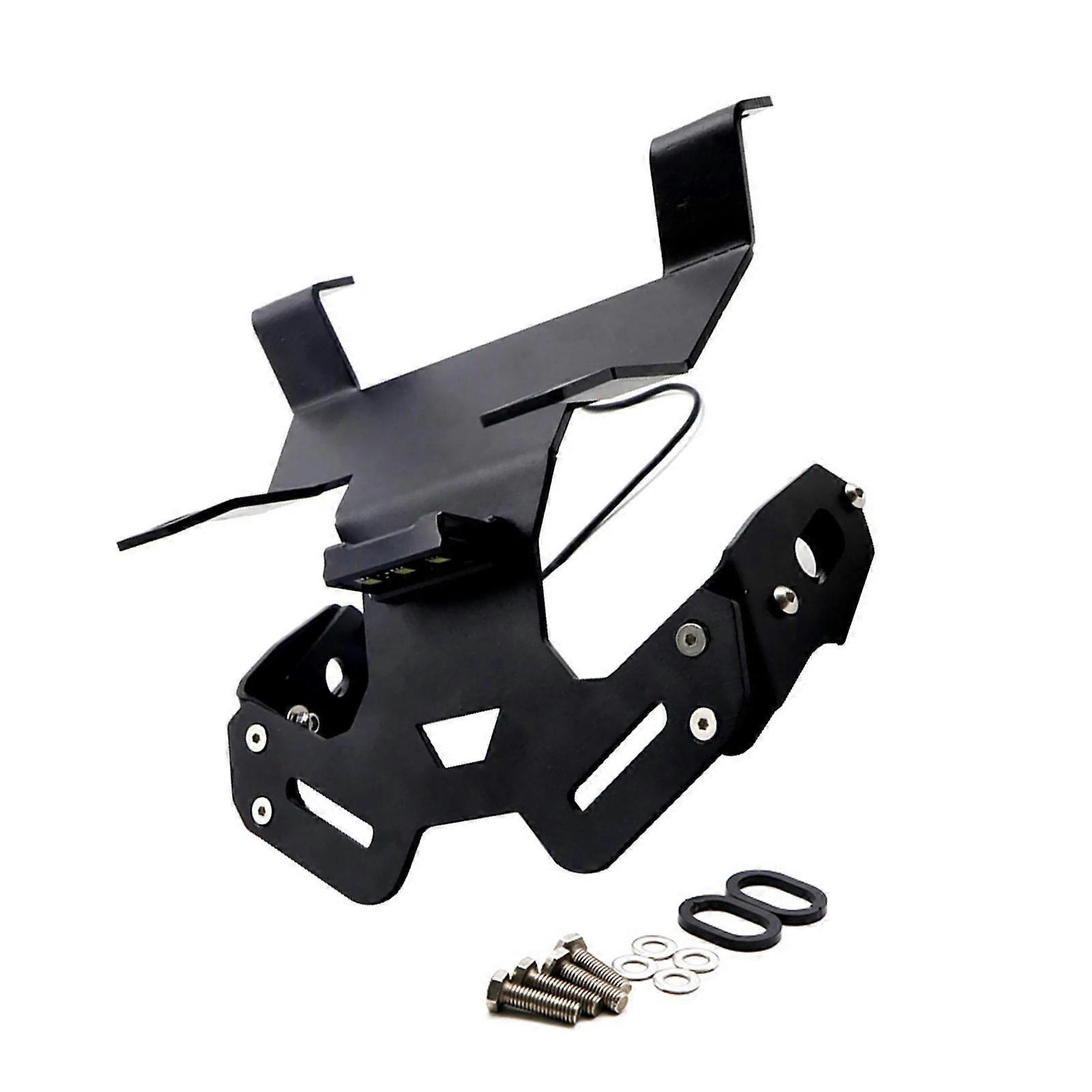 Motorcycle License Plate Holder Bracket Eliminators Kit Number Plate Frame with Lights Modification Accessories Multicolor