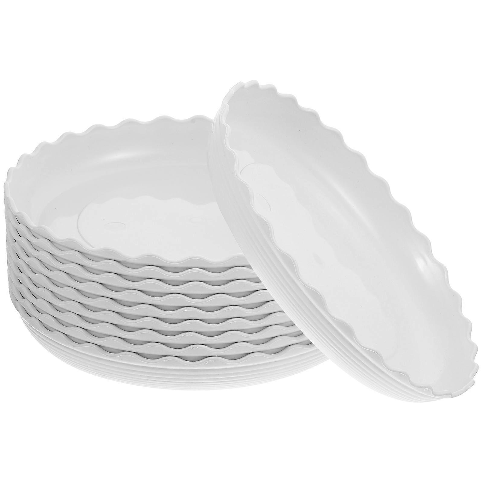a refined and professional product description based on your input:
**10pcs Round Plant Saucer Trays – Durable Material for Flower Pots to Keep