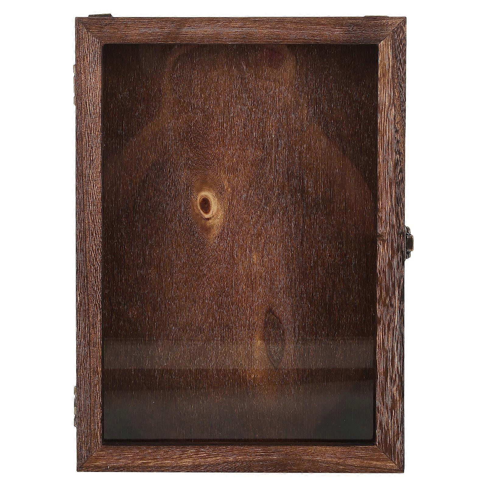 Wooden Display Case for Specimen Box Dried Flower and Butterflies 1 Set