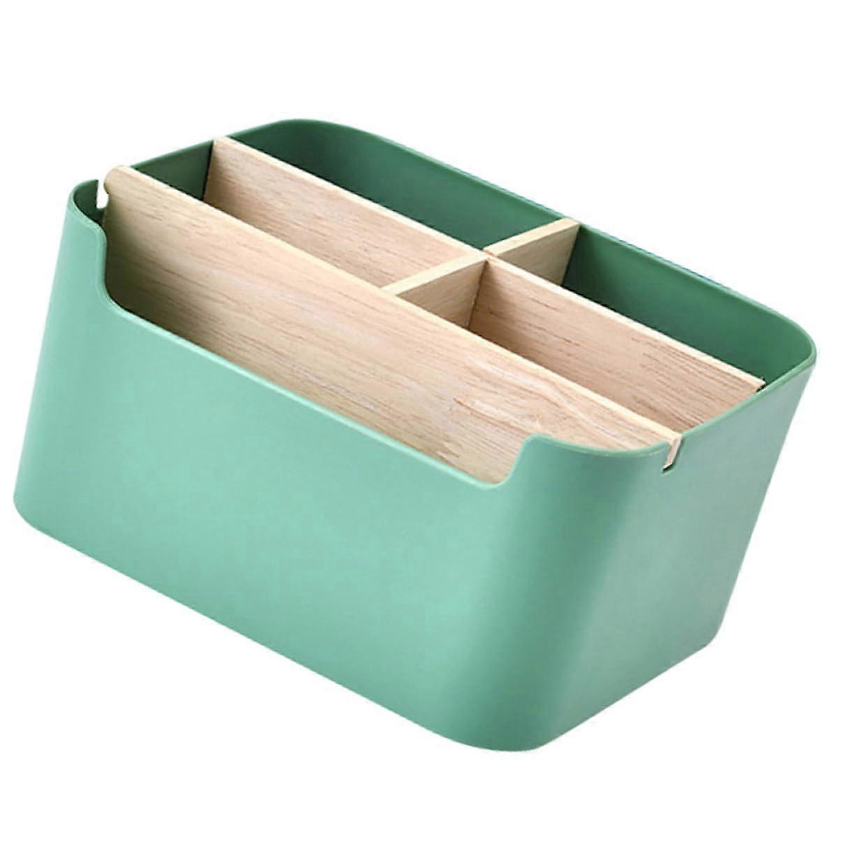 Multifunctional storage box for home, stylish cosmetic organizer for office supplies and vanity table, spacesaving and easy to clean.