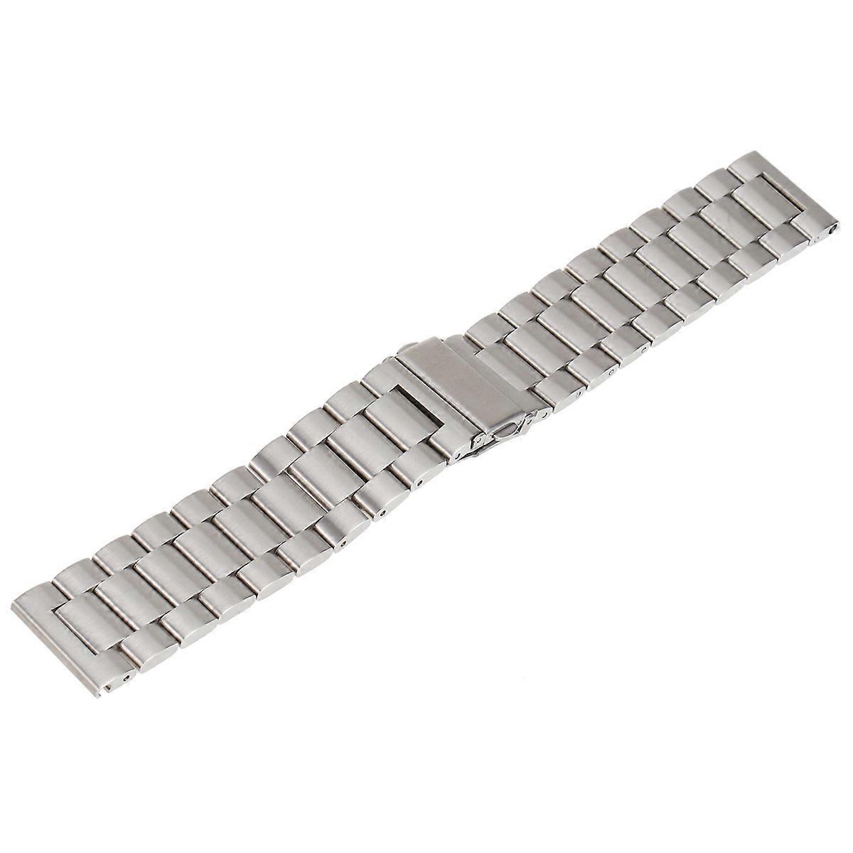 Rozsdamentes acél óraszíj csere kényelmes viselet napi használat 22mm ezüst 1db