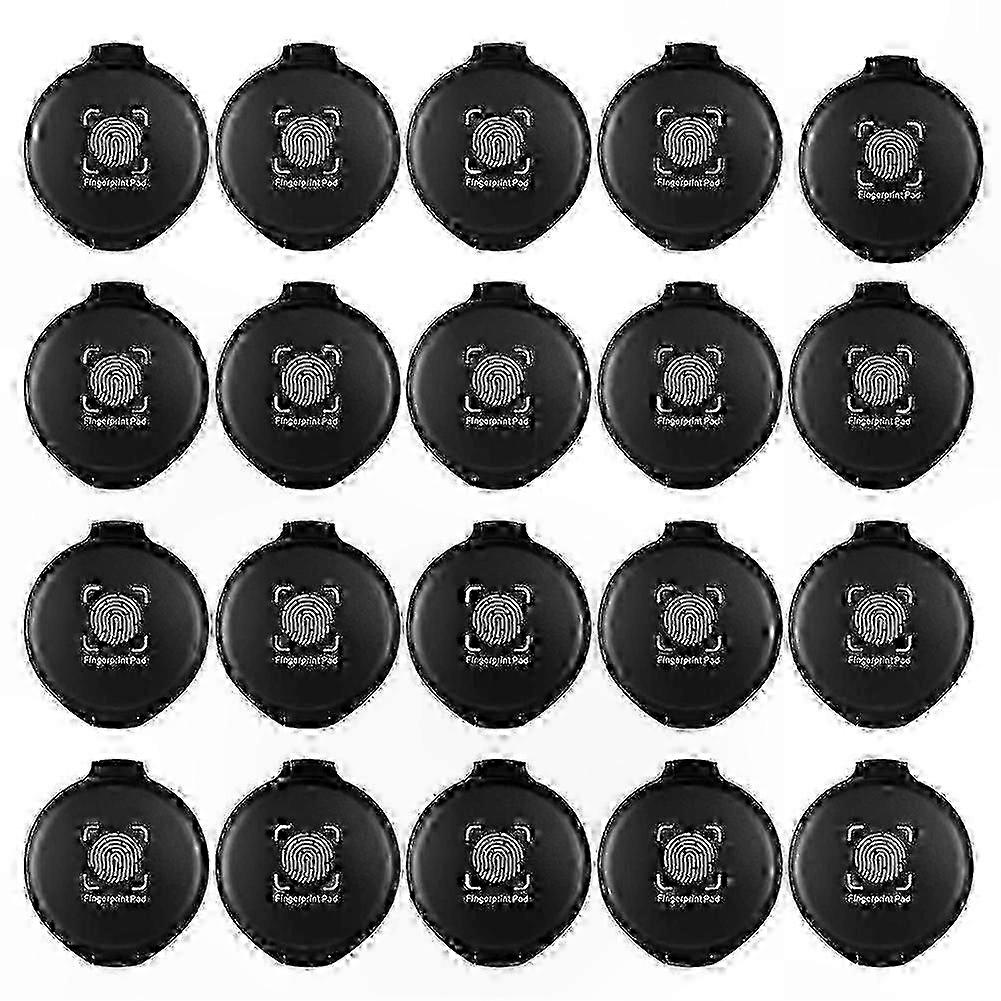 20-Pack Mini Black Ink Pads for Fingerprinting and Notary Use