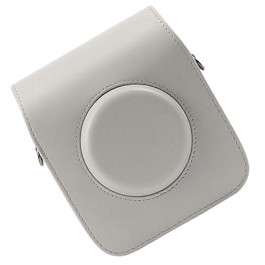 Adjustable Camera Bag Case with Strap, White PU Protective Cover for SQ20 Camera Accessories