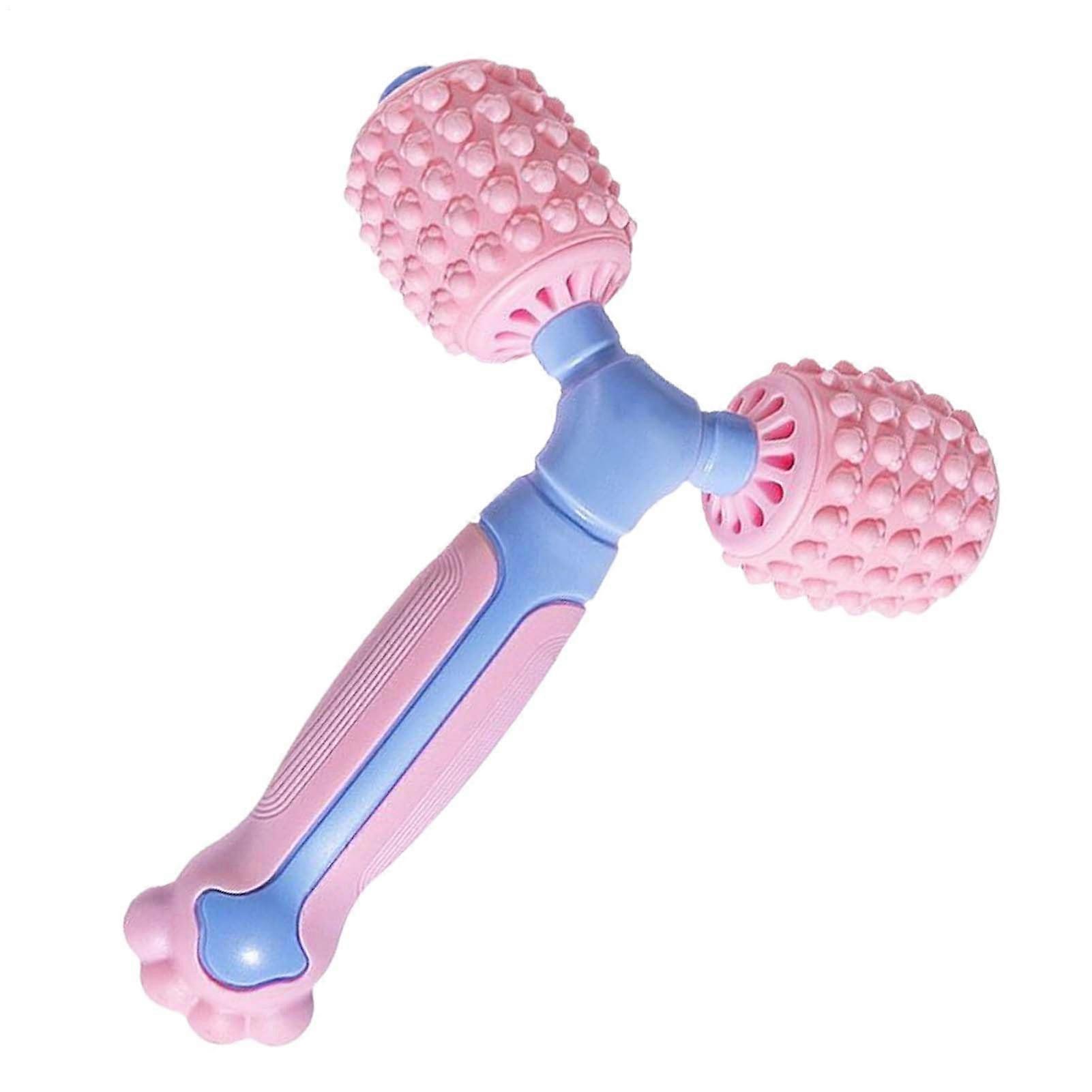 Rolling Stick Muscles Deep Tissue Handheld Massage Stick 360 Degree Y Shape Hamstring Alder Wood Kitten Paw Design
