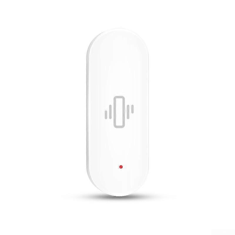 Vibration sensor for Tuya Smart Life app, remote home security, wireless vibration detector alarm device for office.
