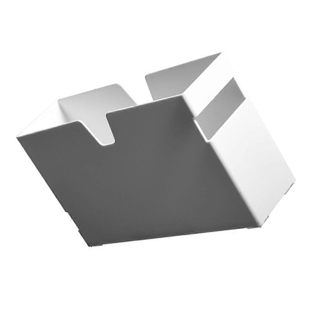 White Plastic Storage Box for Kitchen Organization Multi-Functional Container 7.87"x5.12"x4.72"