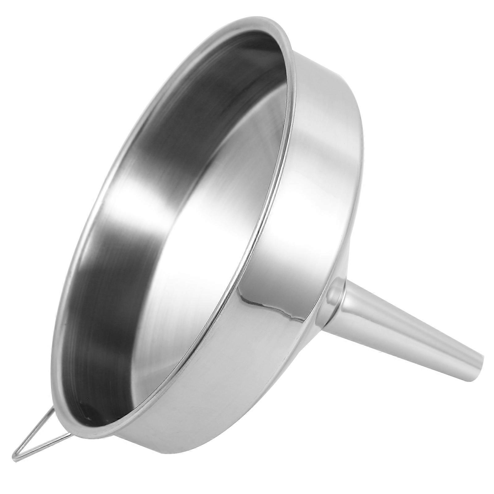 Stainless Steel Car Oil Funnel for Home Use Versatile Wide Mouth Design Lightweight and Durable 7.8 Inches