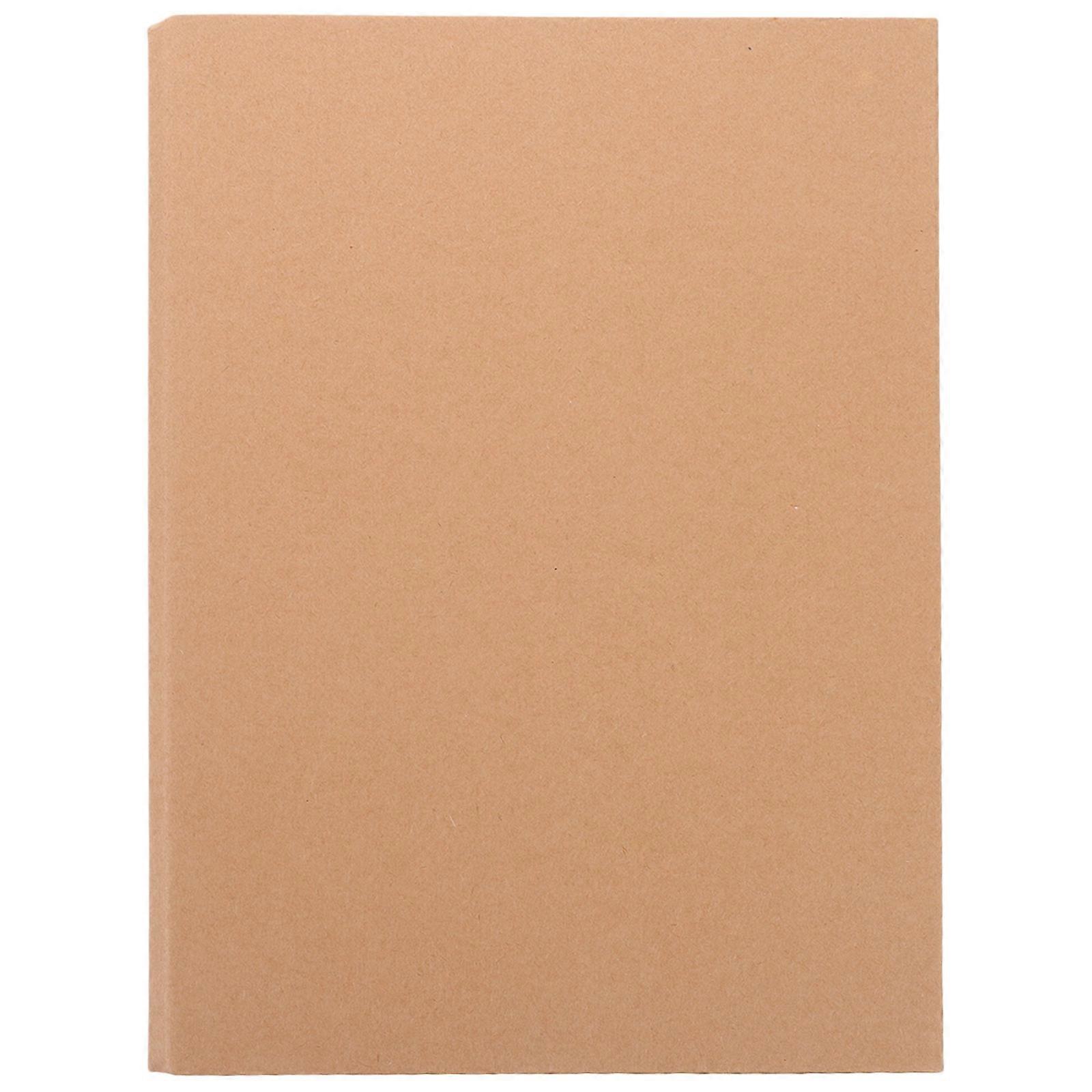 Notebook Binder Cover Kraft Paper Reusable Protective A5 Size For School Use 1Pcs