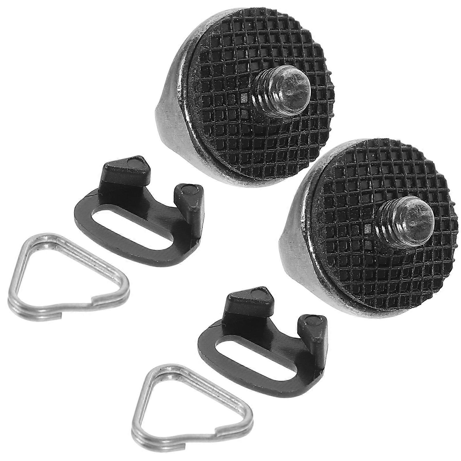 Triangle Hook Camera Clip Ring Strap Holder for DSLR Mirrorless Cameras – Sturdy Connection for Wider Straps, Includes Screws