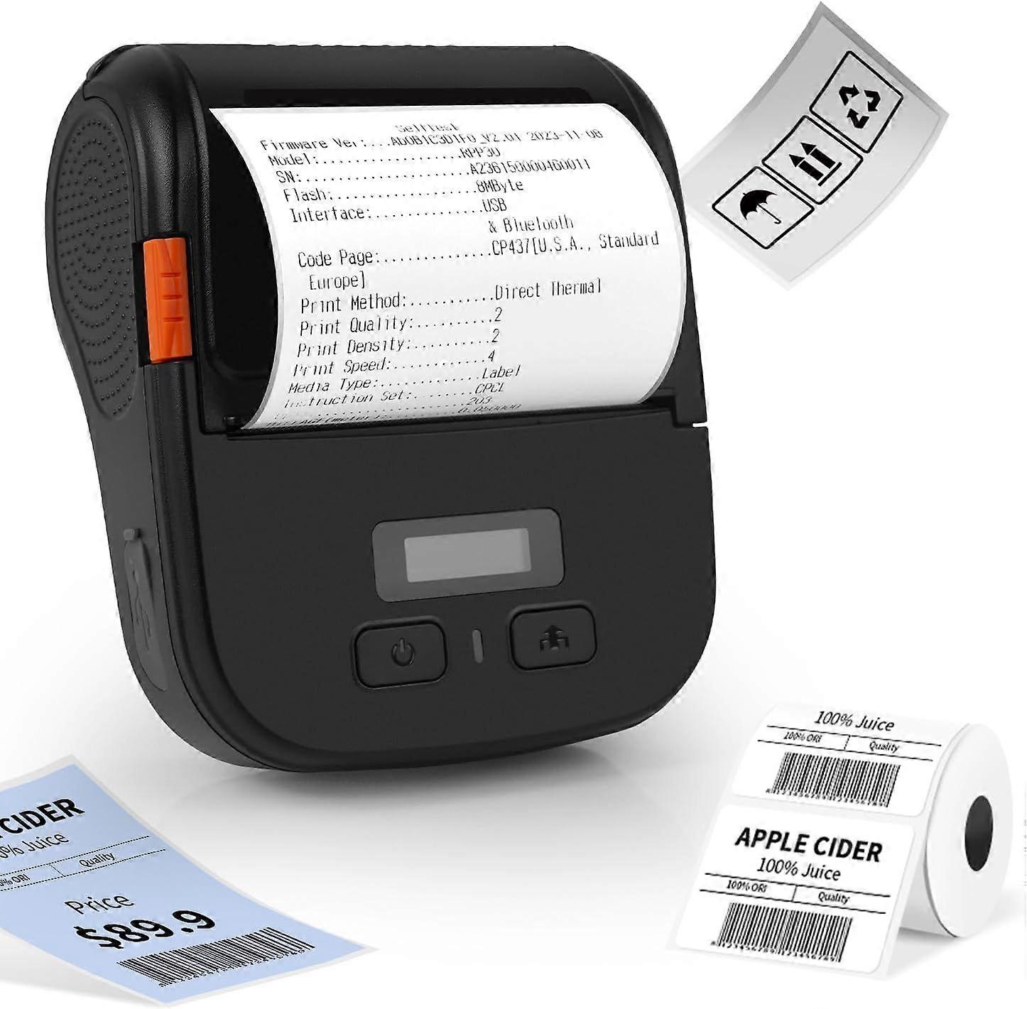 2025 Newest Bluetooth Label Maker with Tape, Portable Thermal Printer for Small
