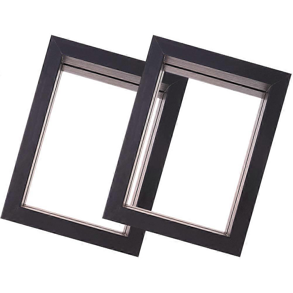 Black Glass Flower Display Frame for Decoration Minimalist Style Specimen Frame 6 inches