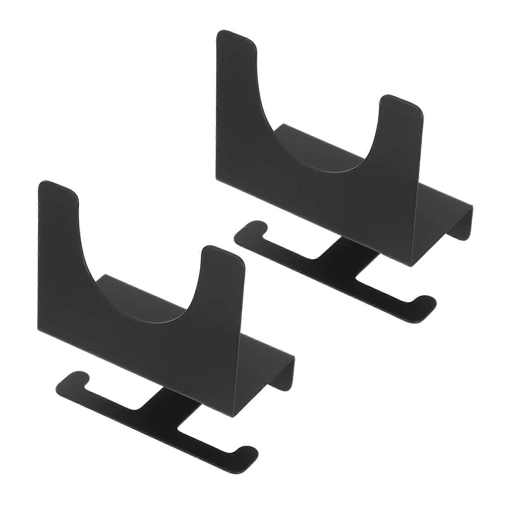 Pack of 2 Angle Grinder Wall Mount Brackets, Shelf Stand Holders for Angle Grinders, Metal Tool Stand for Angle Mills, Black.