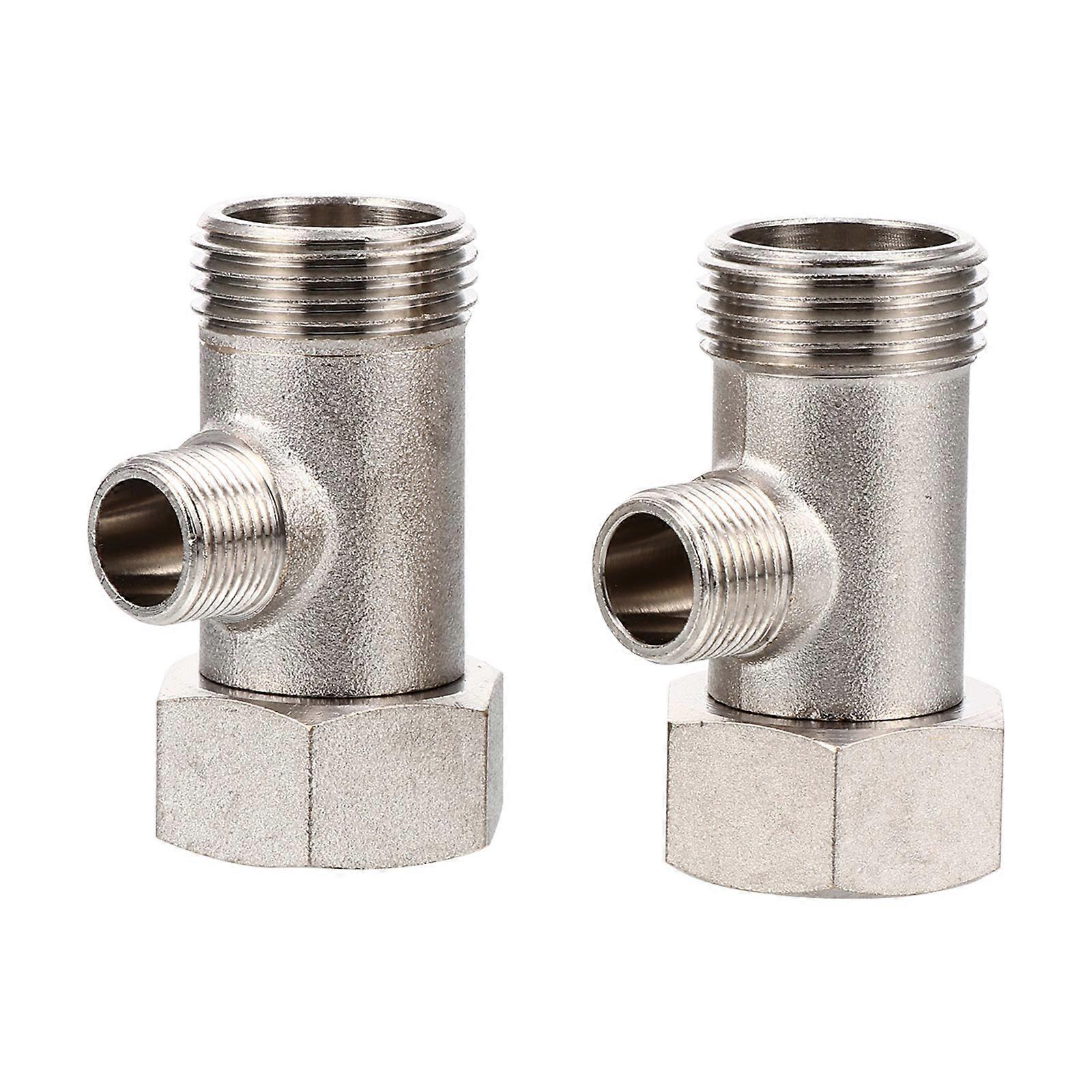 Copper Water Diverter with Nickel Plating for Shower Toilet Bidet Practical Use Silver 3 Way