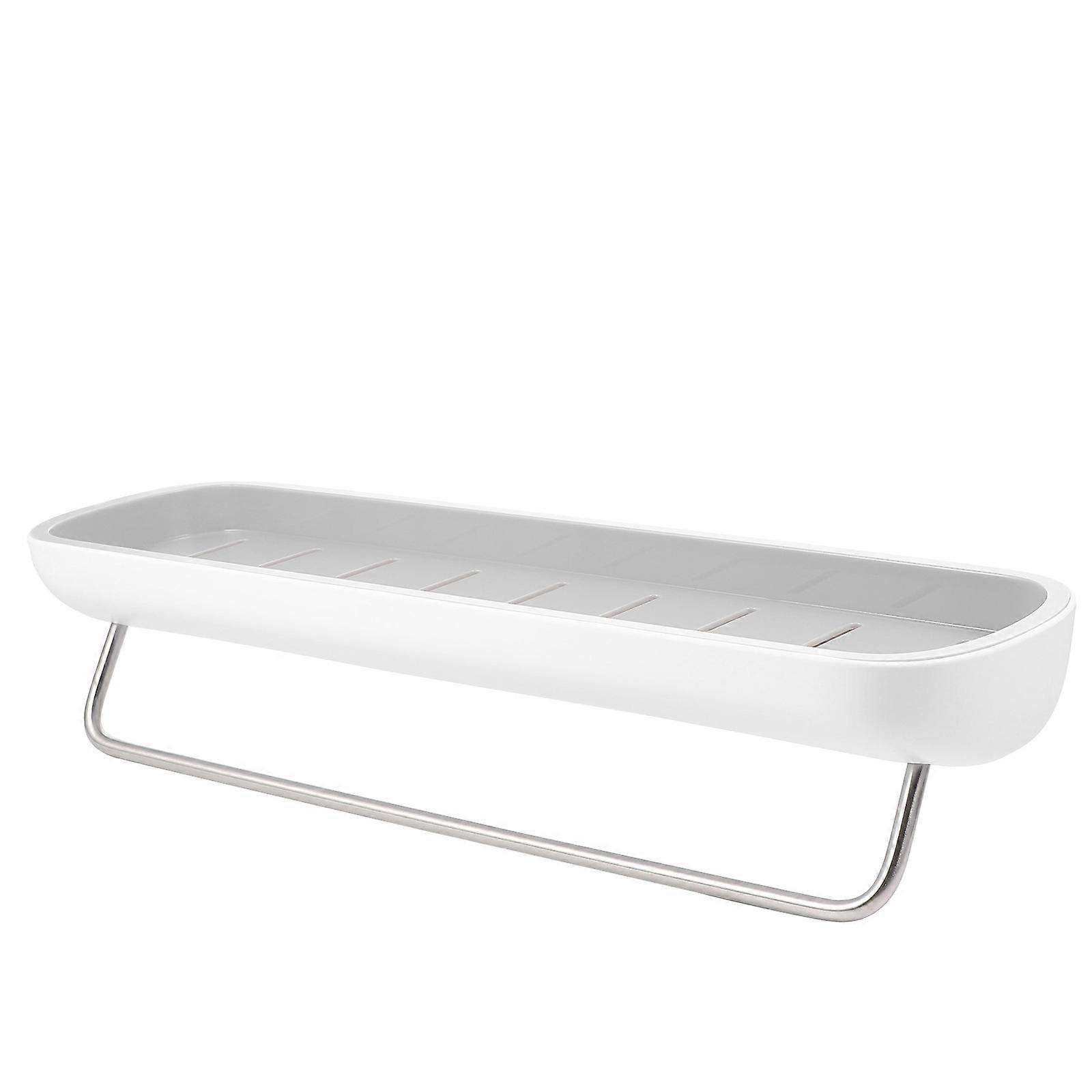Adhesive Wall Bracket for Storage Made of Strong ABS Grey One Piece 7.87x4.72x3.94 Inches