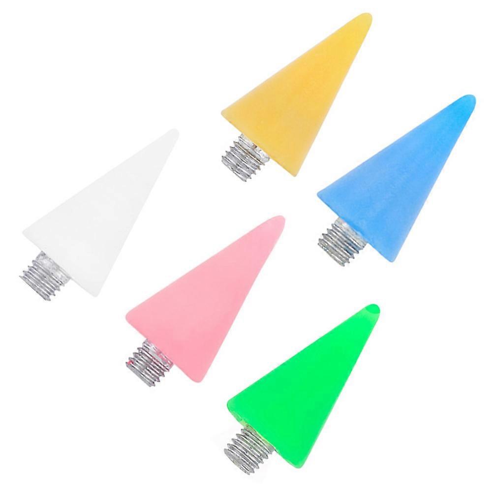 Acrylic Nail Art Pen with Replaceable Tips for DIY Manicure Bead Picker Set 5pcs Assorted Color