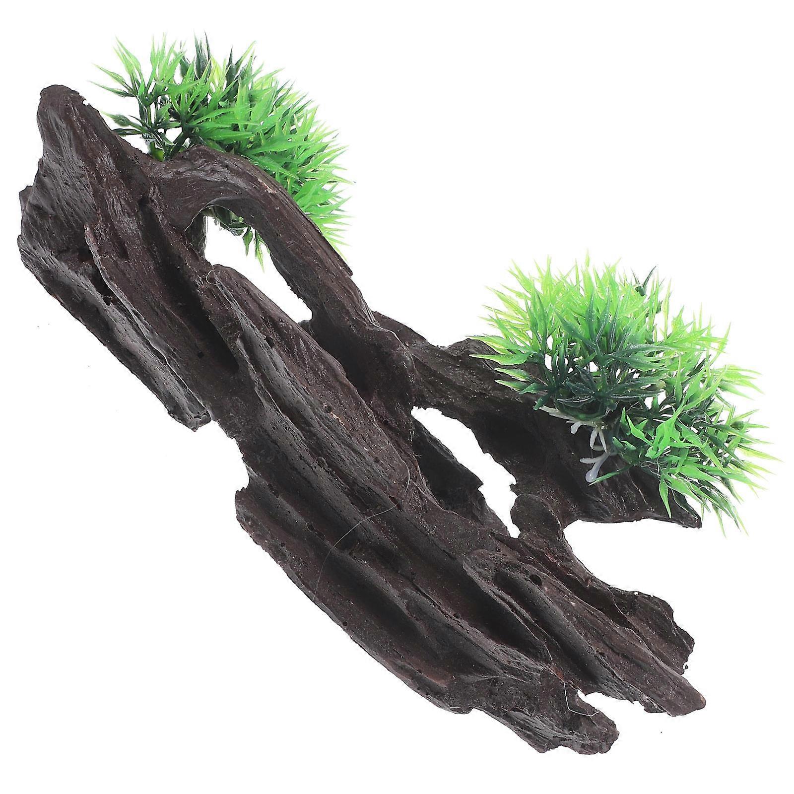 Aquarium Fish Shelter Resin Rockery Ornament for Fish Tank Decoration Creating Artistic Atmosphere at Home or Office