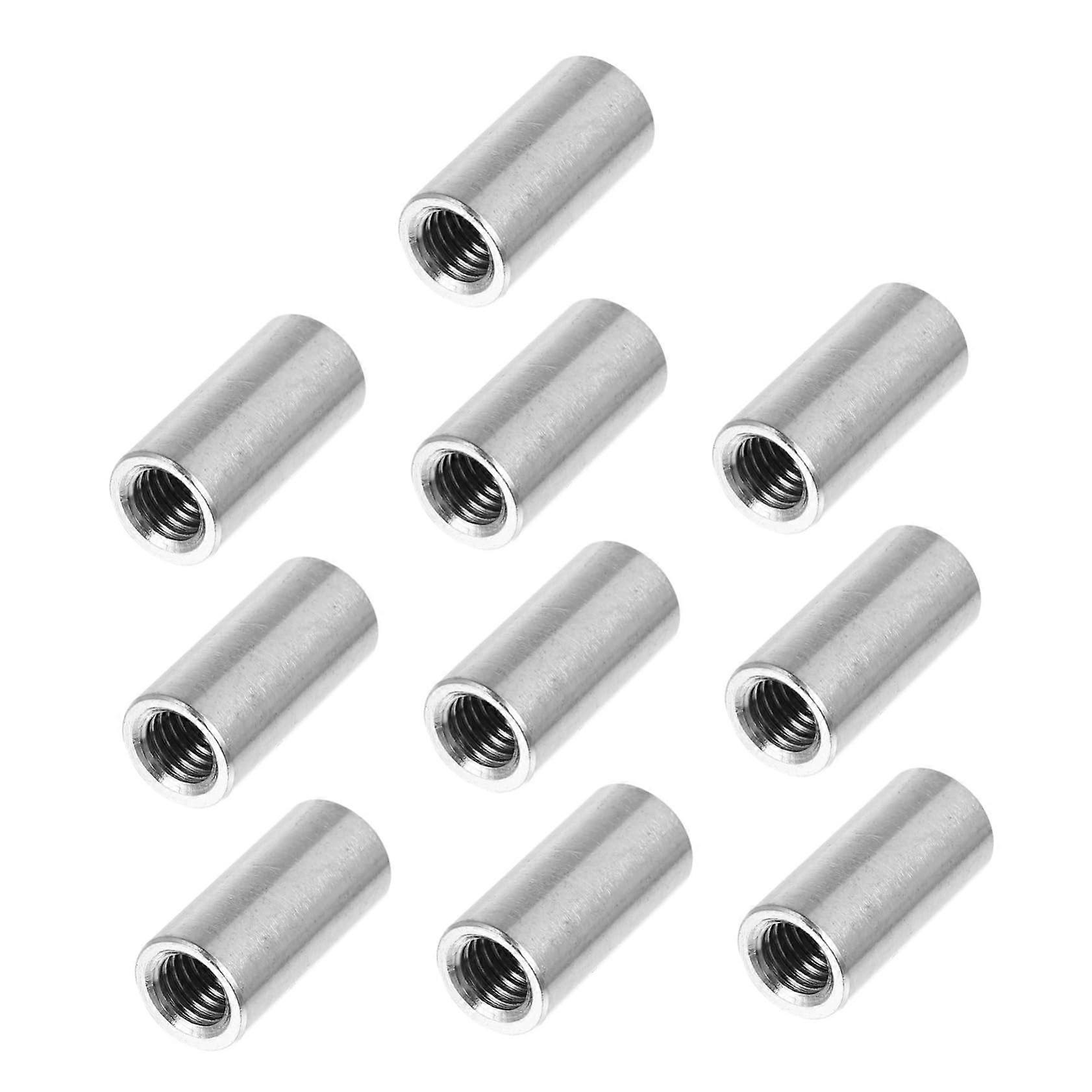 10-Piece Durable Round Weld Nuts for Versatile Applications in Construction, Machinery, and Home Use, Robust Steel Design